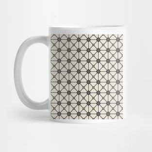 Geometric Triangles Colorful Print Pattern Brown Mug